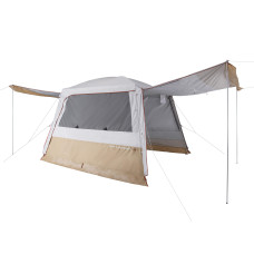 Hoop-supported camping living area - arpenaz base fresh - 10-person