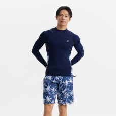 Men's surfing UV protection top -DENIM PALM