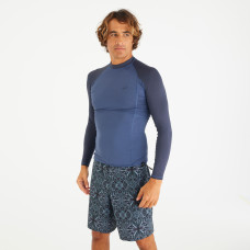 Men's UPF50+ long sleeve surf t-shirt - 500 greyblue