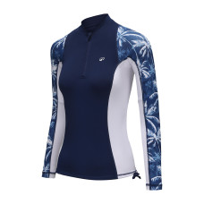 Women's long sleeve UV-protection t-shirt - PALM BLUE