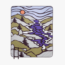 Comfort blanket for picnics and camping - 170 x 140 cm