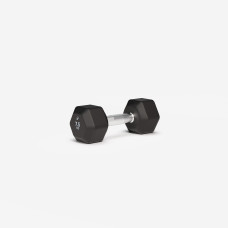 Cross Training and Weight Training 7.5 kg Hex Dumbbell - Black