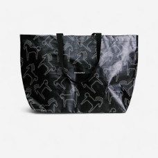Horse Riding Tote Bag - Black and Beige Horses