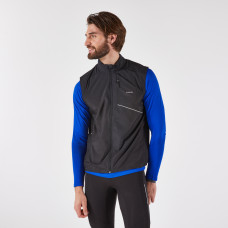 KIPRUN Run 500 Men's Sleeveless Windproof Running Jacket - Black