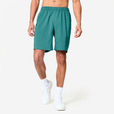 Men's Fitness Shorts with Zip Pockets - Teal