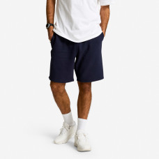 Men's Fleece Fitness Shorts with Pockets - Dark Blue