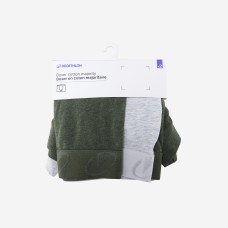 Men's Majority Cotton Boxers Twin-Pack - Grey/Khaki Green