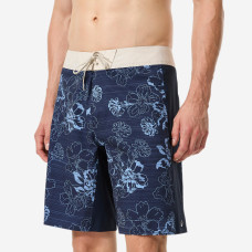 Men's surfing boardshorts long swim shorts 19', 500 Arch lico blue