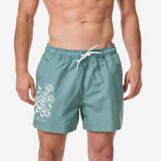 Men's surfing boardshorts short swim shorts 15', 100 Rad green