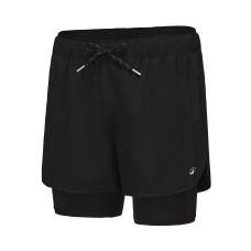 Men's swimming boxer short with double layers - 100 PLUS BLACK