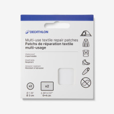 Multi-purpose textile repair patches, transparent