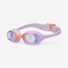 Swimming goggles XBASE - Clear lenses - Kids' size - pastel purple orange