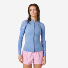 Women's snorkelling l sleeve top 1.5 mm Yulex natural rubber grey