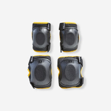 One Size Cycling Elbow and Knee Protectors Set 3-6 Years - Yellow One Size Cycling Elbow and Knee Protectors Set 3-6 Years - Yellow