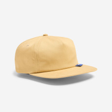 6 Panels cap with flat visor, beige