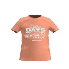 Girl's breathable running t-shirt - Kiprun Dry+ 500 - orange