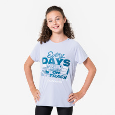 Girl's breathable running t-shirt - Kiprun Dry+ 500 - Purple