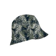 Green leaf print hat MT100