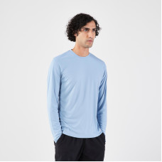 Men's Running Long-Sleeved T-Shirt Anti-UV - KIPRUN Dry 500 UV Light Blue