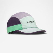 Unisex Running Cap - Kiprun 5 Panels Turquoise Purple