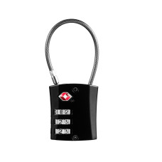 CODE CABLE LOCK - TRAVEL TSA - black