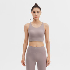 Cn beauty back long bra brown