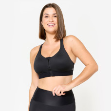 High Support Zip-Up Fitness Bra - Black High Support Zip-Up Fitness Bra - Black
