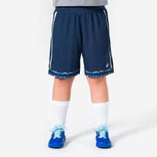 Adult 2-Way Basketball Shorts 500 - Blue/Grey