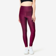 Women's Fitness High-Waisted Leggings - Grey Print