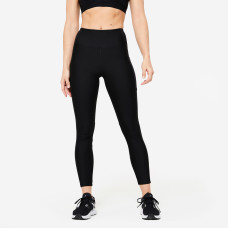 Women's Fitness Leggings with Phone Pocket - Black