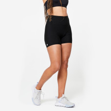 Women's Fitted Fitness Cardio Shorts - Black