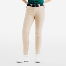 Women's Golf Chino Cotton Trousers - MW500 Beige