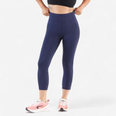 Women's running leggings - KIPRUN Run 500 Comfort navy blue