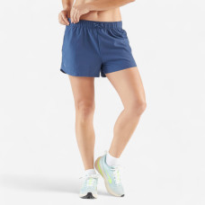 Women's Running & Trail Running Breathable Shorts-KIPRUN Run 500 Dry-blue