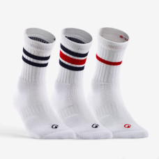 High Tennis Socks RS 500 Tri-Pack - Retro White High Tennis Socks RS 500 Tri-Pack - Retro White