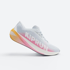 Women's versatile road running shoes, KIPRUN KIPCORE PREMIUM, Blue/Pink
