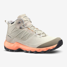Women's Waterproof Mountain Walking Shoes - MH500 MID Beige