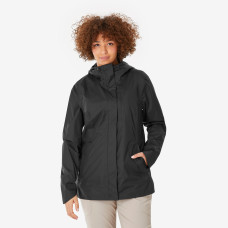 Women's Hiking Waterproof Jacket NH500 - Black Women's Hiking Waterproof Jacket NH500 - Black