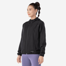 WOMEN'S RUN 100 WINDPROOF JACKET - BLACK WOMEN'S RUN 100 WINDPROOF JACKET - BLACK