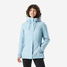 Women's waterproof hiking jacket -10??C, NH500 - Blue