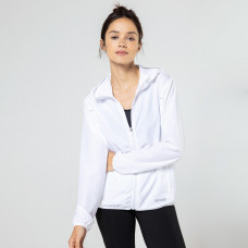 Women's Windproof Running Jacket - KIPRUN Run 100 Wind - White Ultra