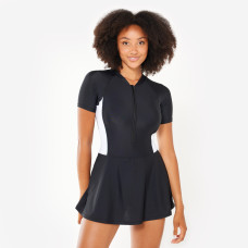 One-piece skirt swimsuit with zip UNA black/white One-piece skirt swimsuit with zip UNA black/white