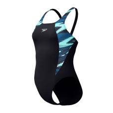 Speedo Hyperboom Splice Muscleback Dark Teal Womens Swimsuit - Asian Fit Speedo Hyperboom Splice Muscleback Dark Teal Womens Swimsuit - Asian Fit