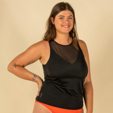 SWIMSUIT TOP TANKINI MAI PLAIN BLACK REMOVABLE CUPS SWIMSUIT TOP TANKINI MAI PLAIN BLACK REMOVABLE CUPS