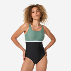 Women's 1-piece swimsuit, Heva li black khaki Women's 1-piece swimsuit, Heva li black khaki