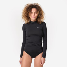 Women's Long Sleeve UV-resistant Surfing T-Shirt black