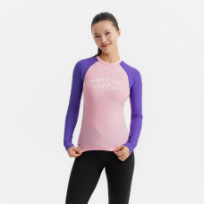 Women's surfing UV top 100 SLIM PINK/PURPLE