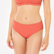 Women's swimming swimsuit bottoms textured briefs - Lila simy terracotta