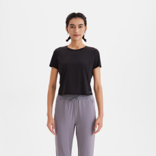 Women's Breathable Quick-dry Cooling Running T-shirt - Black Women's Breathable Quick-dry Cooling Running T-shirt - Black