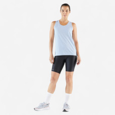 Women's Breathable Running Tank Top Kiprun Run 100- misty blue Women's Breathable Running Tank Top Kiprun Run 100- misty blue